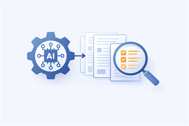 Visualisierung des Recherche-Assistenten