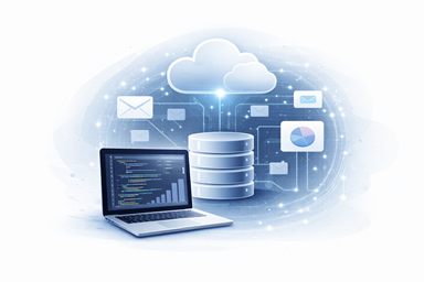 Visualisierung einer Datenmigration mit Systemanbindung